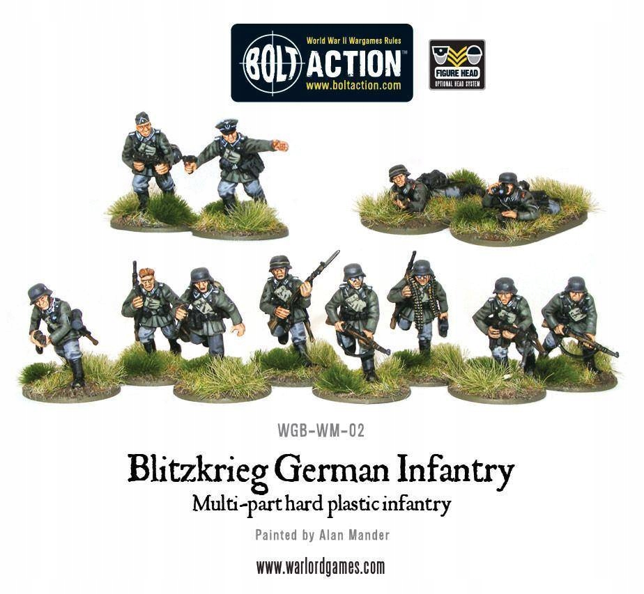 Bolt Action Blitzkrieg German Infantry 30 szt. Nazwa Blitzkrieg German Infantry