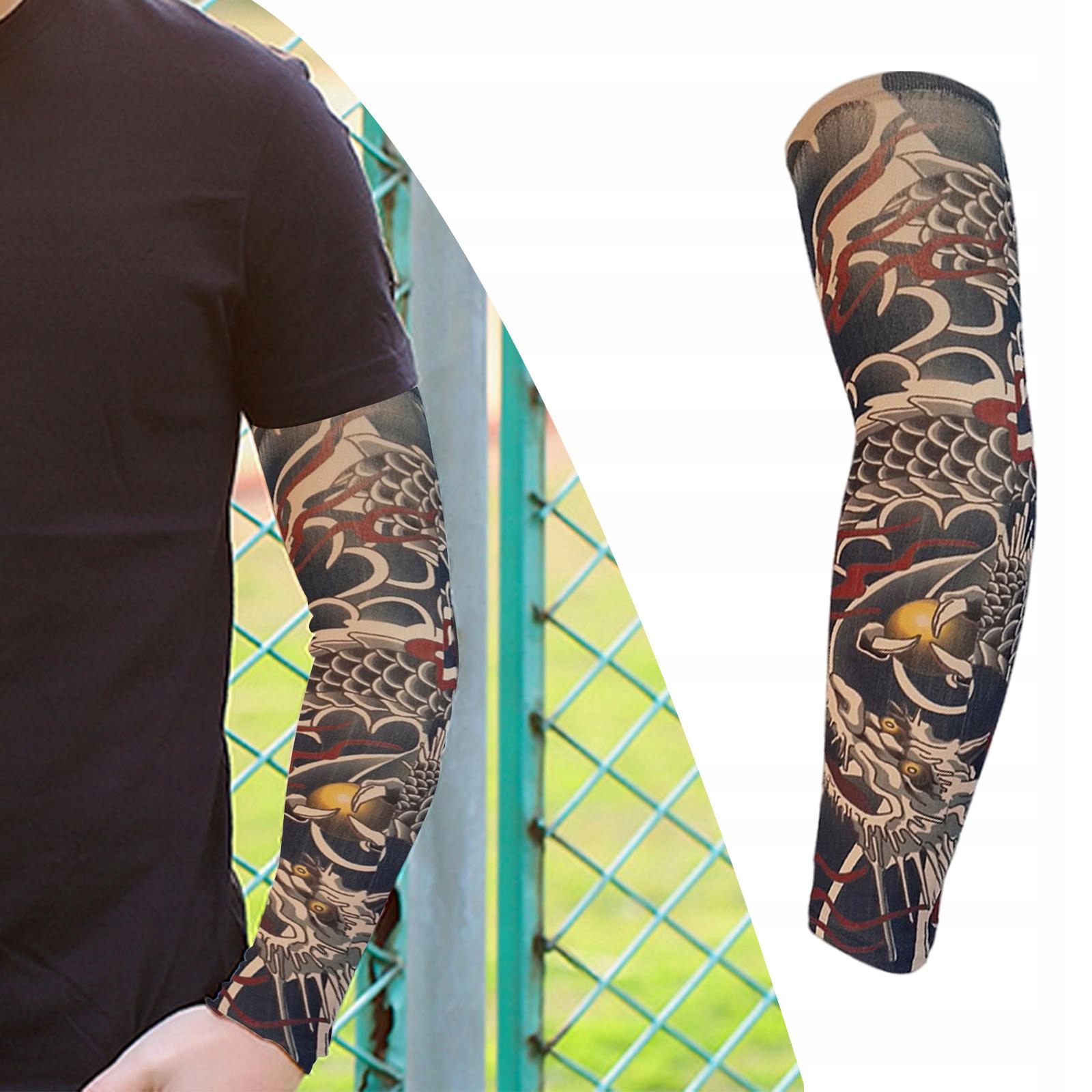 3xTattoo Protection Arm Cover for Rodzaj nakolanniki