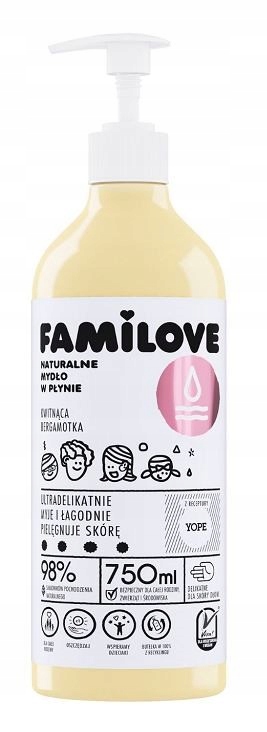 

Mydło Yope Familove Kwitnąca Bergamotka 750 ml