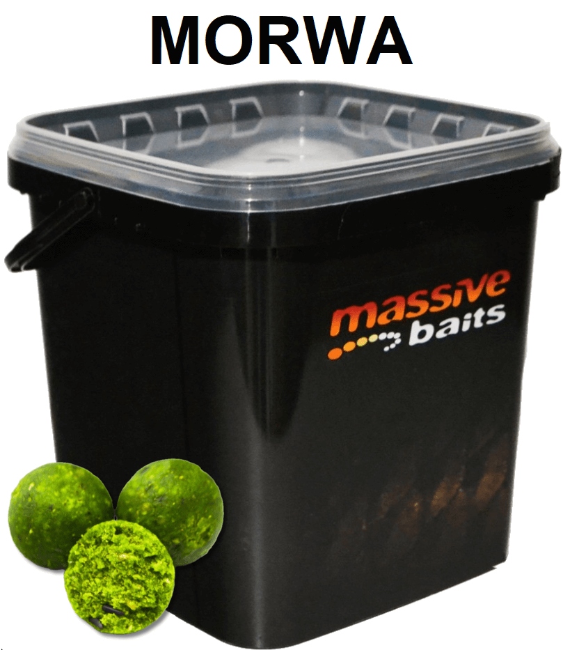 Massive Baits Kuličky Eco Moruše 18 mm 10 kg Kbelík