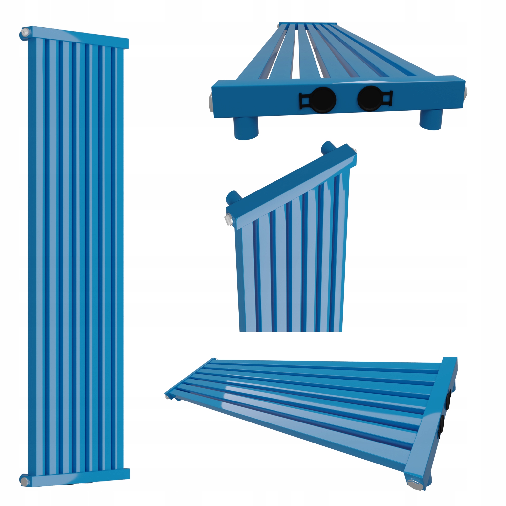 Dekorativní radiátor Radiator 120x32 Modrý