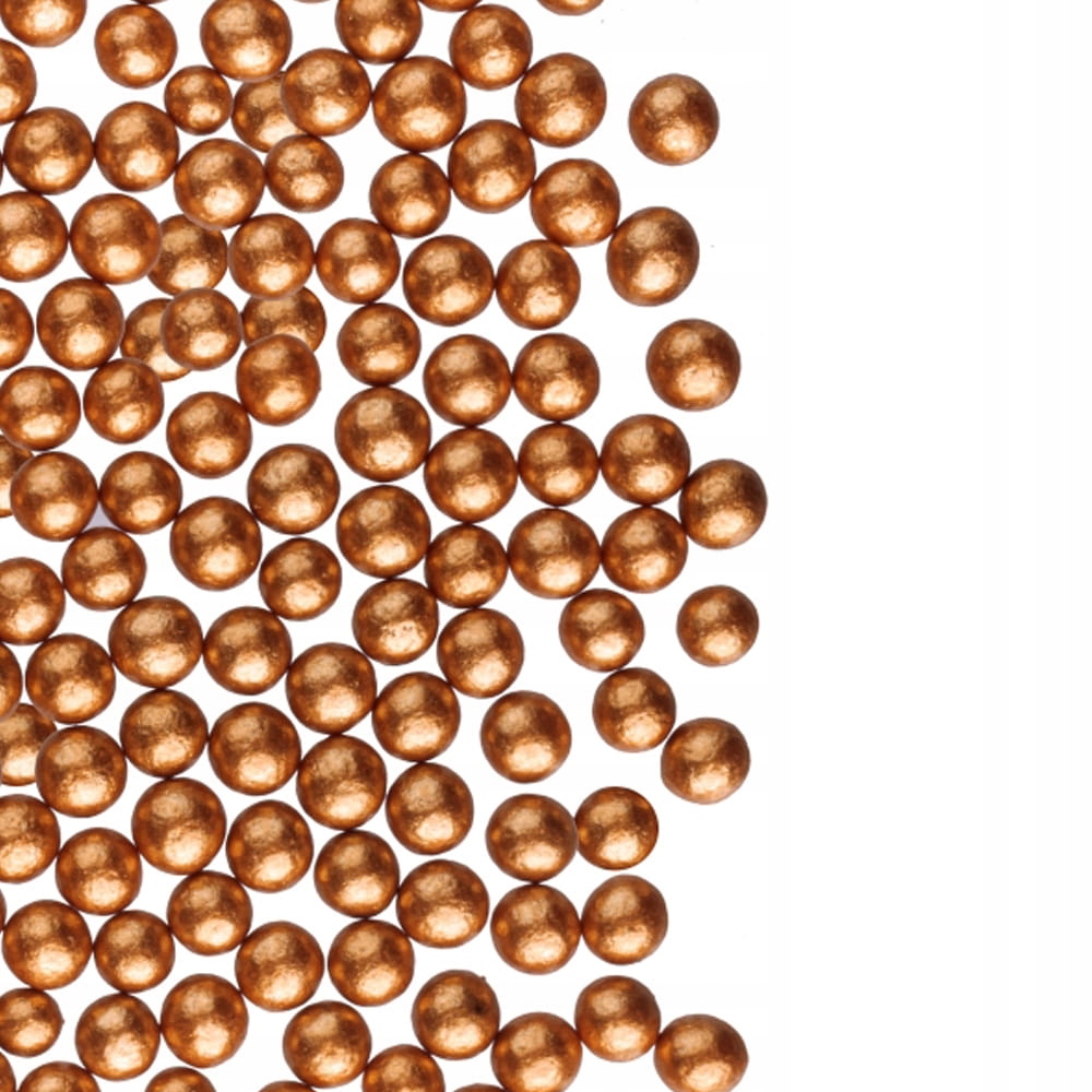 Perełki złote retro miękkie posypka cukrowa Barbara Decor 1,2kg