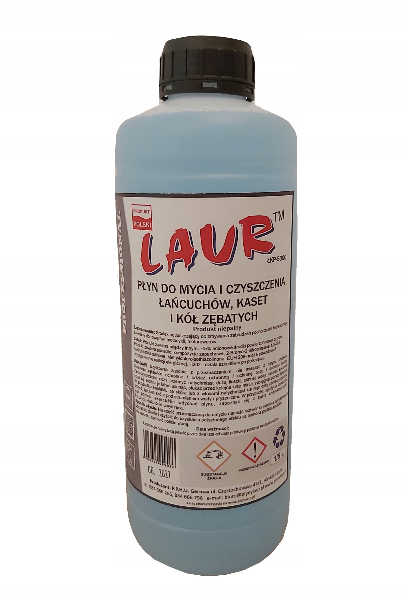 Czyszczenie łańcucha ODTŁUSZCZACZ 1L LAUR ŁKP5000