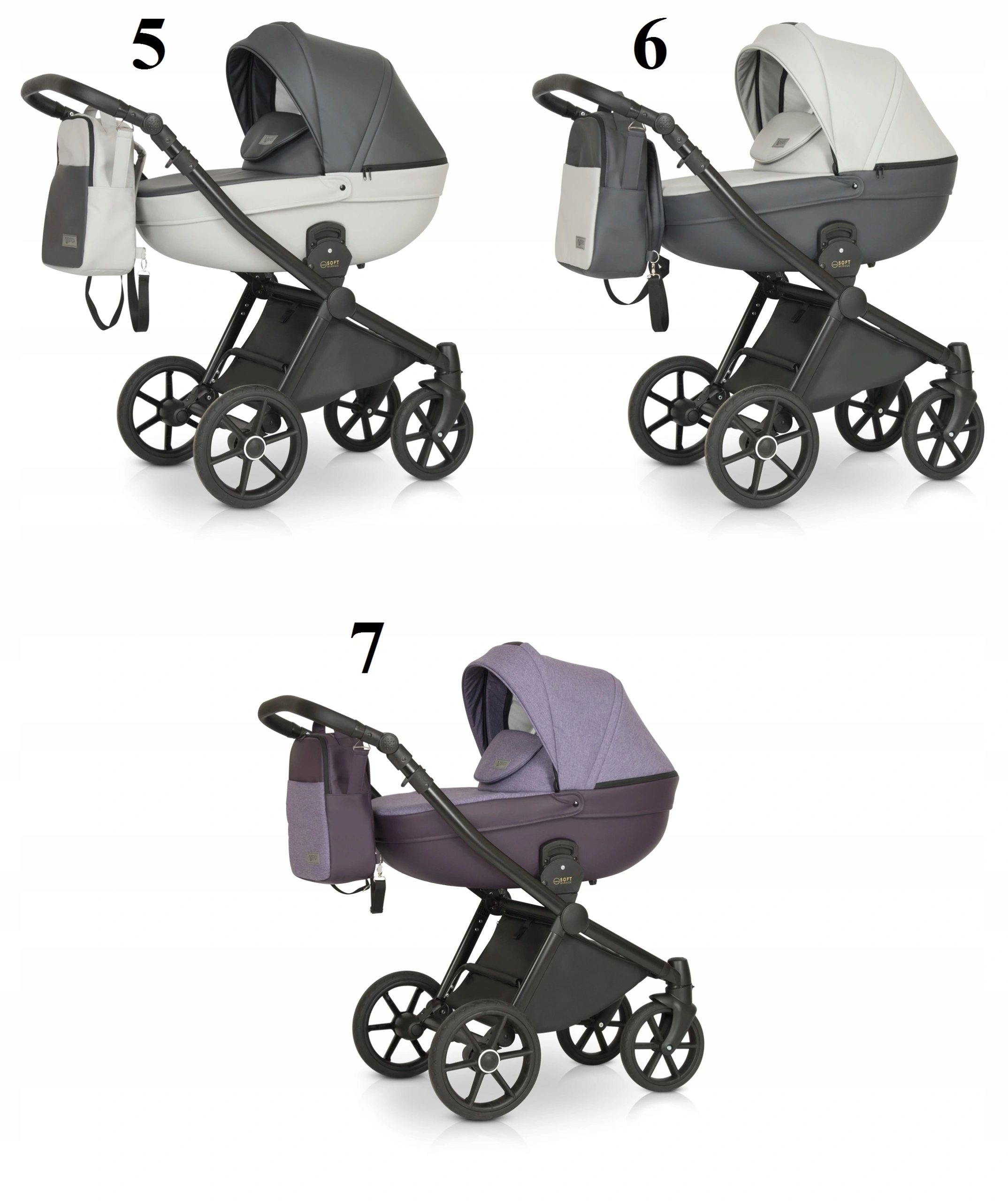 WÓZEK DZIECIĘCY VERDI MIRAGE SOFT 3W1+AKCESORIA Kod producenta Verdi