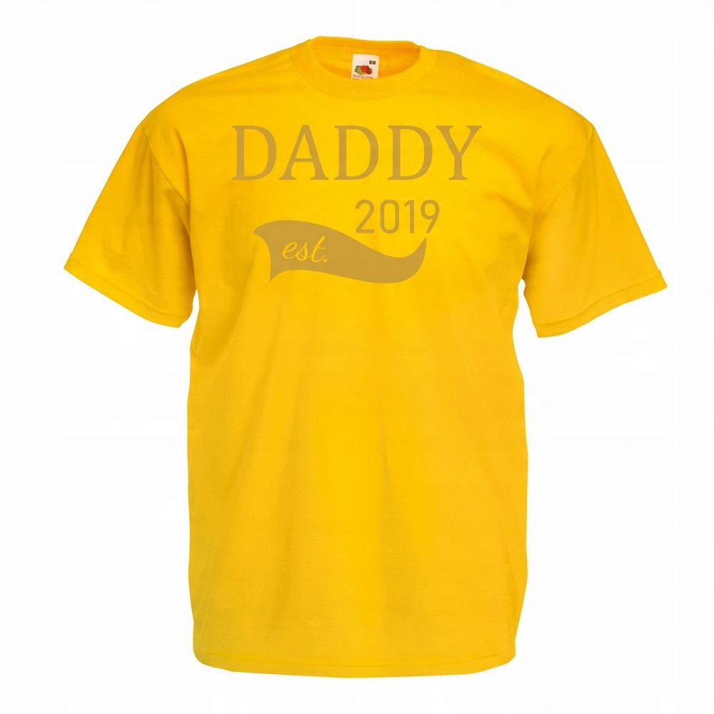 

Koszulka daddy est tata dzień ojca S żółta
