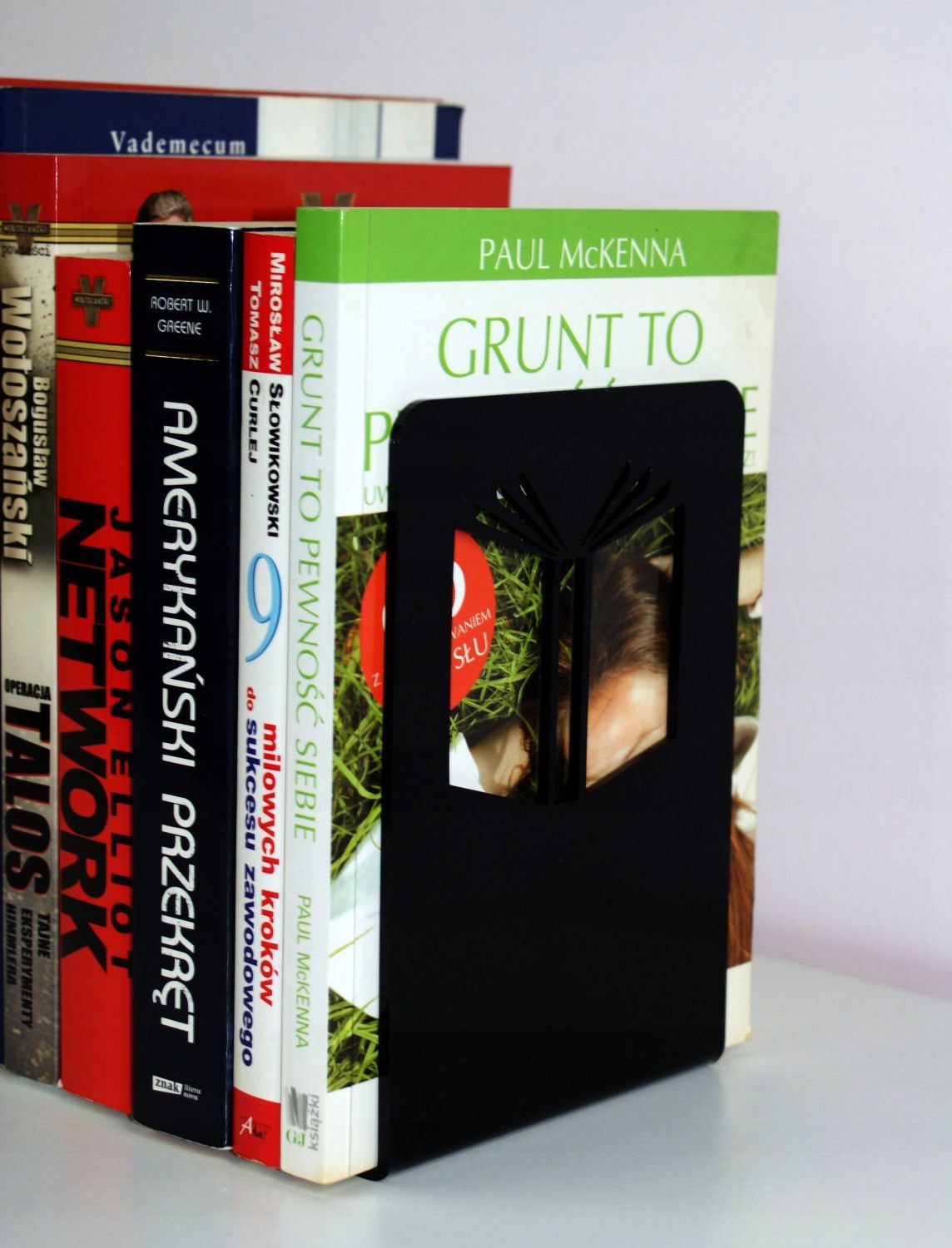 4 x PODPÓRKI DO KSIĄŻEK STOJAK PLEXI CZARNA 3 mm w Marka inna