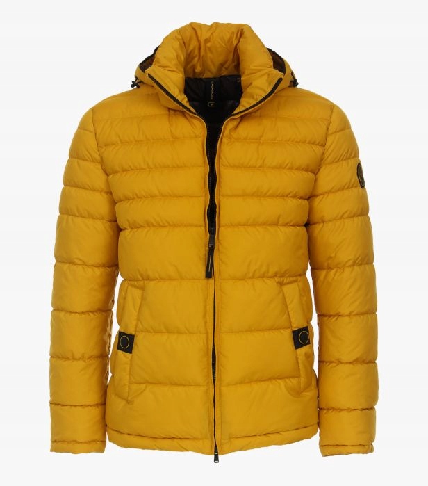 Casamoda Velká péřová bunda Žlutá (Velikost: 2XL)