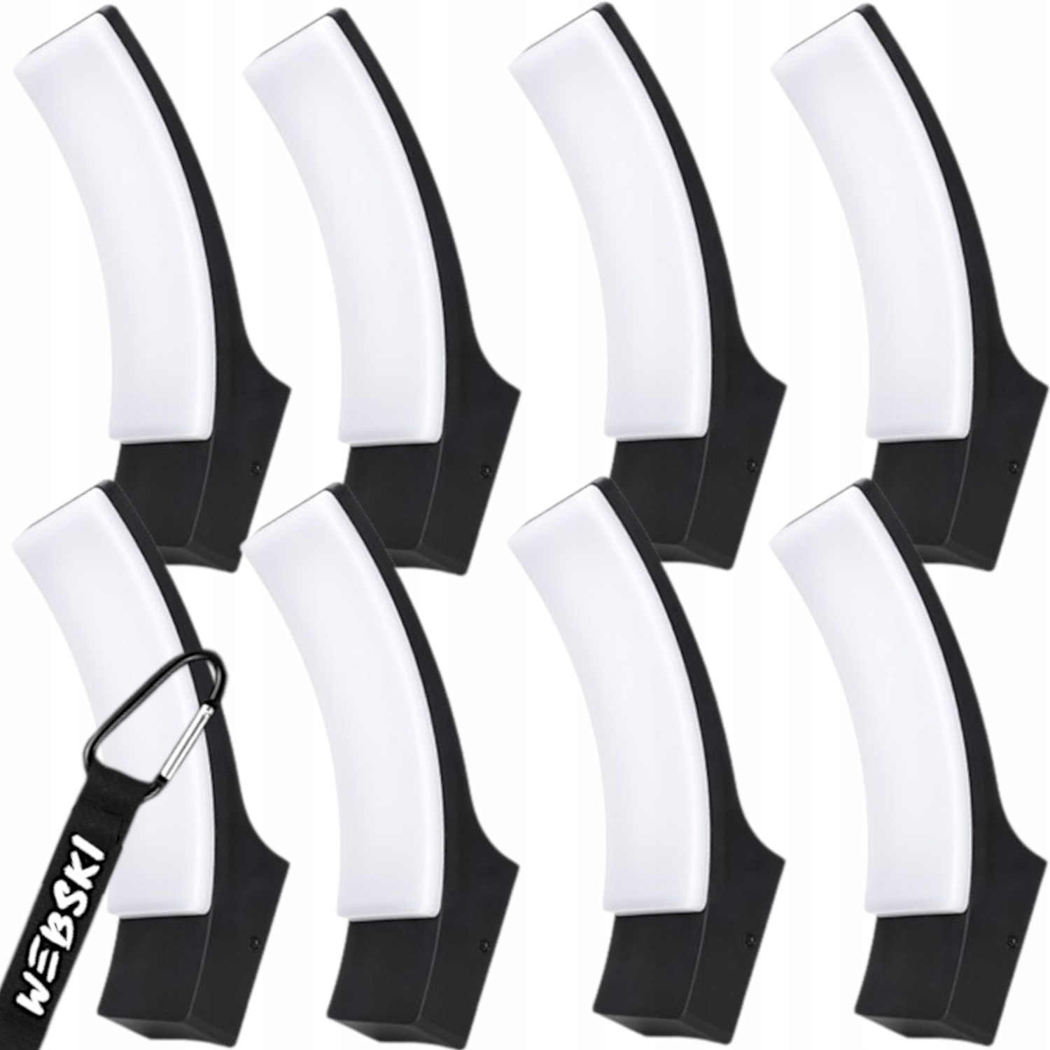 8x Moderní Led venkovní nástěnné svítidlo 12W IP65 na zeď Fasáda