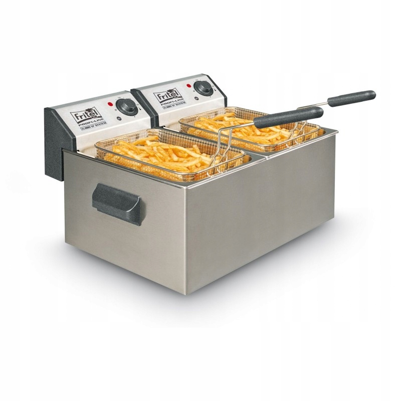 Fritel Profi 3855 fritéza, dvojitá fritéza 2x 5L 3200W