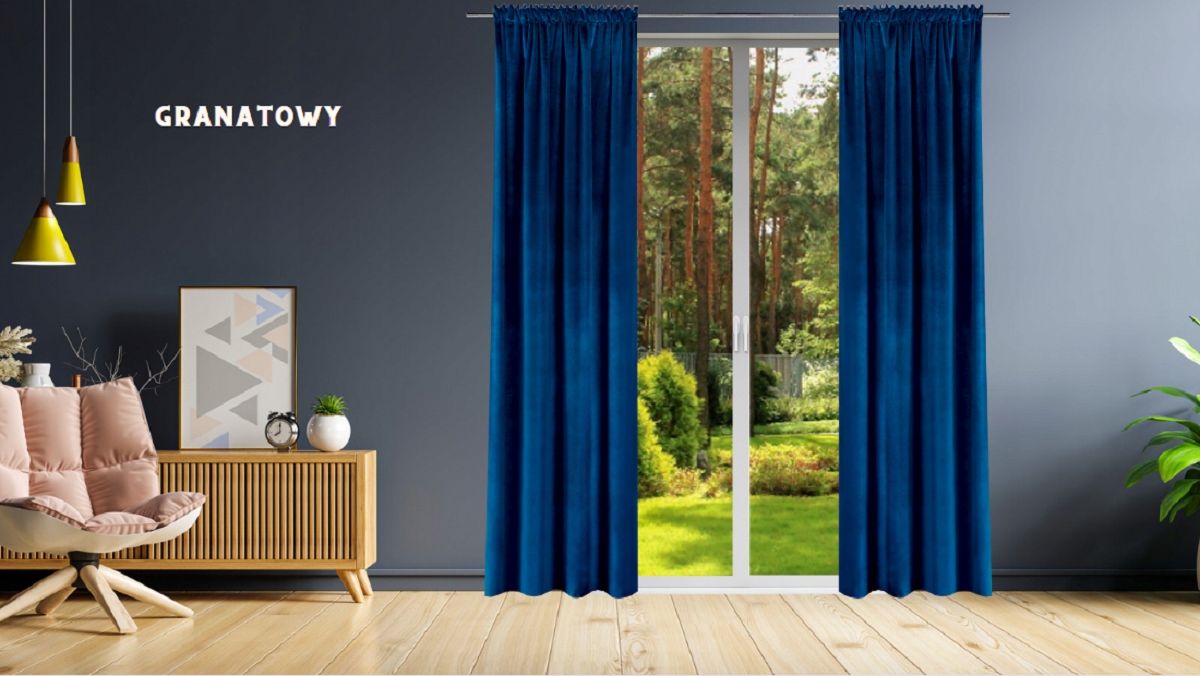 ZASŁONA WELUROWA 140x230 ZASŁONKI NA TAŚMIE SZTORY VELVET ZASŁONY NA ŻABKI Marka inna marka