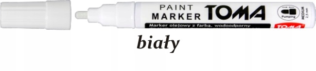 

Marker olejny biały farba olejna TO-440 Toma