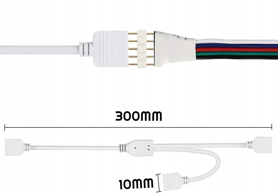 Rozgałęźnik do taśm LED RGB Typ kabel