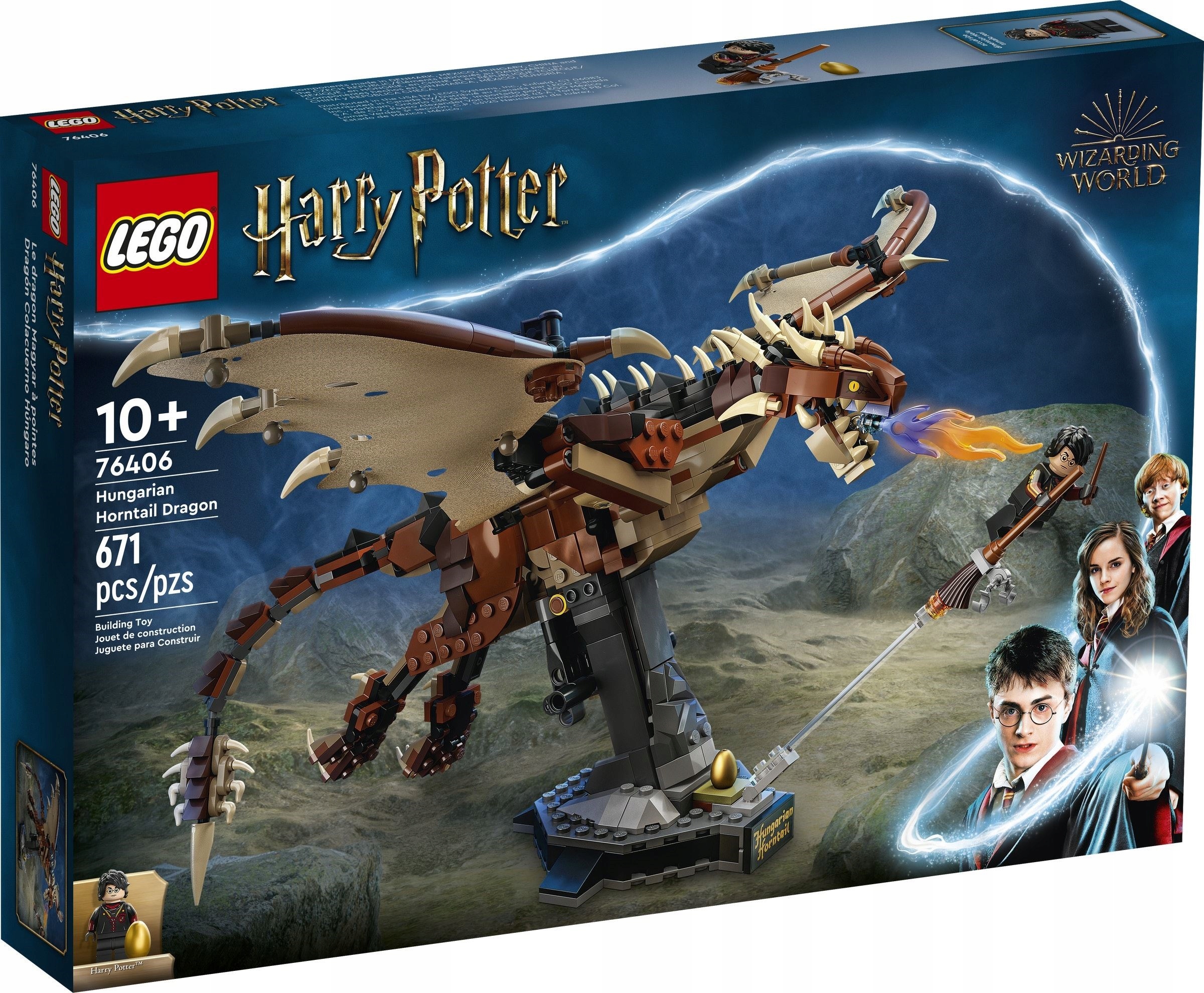 

Lego 76406 Harry Potter Smok Rogogon Węgierski