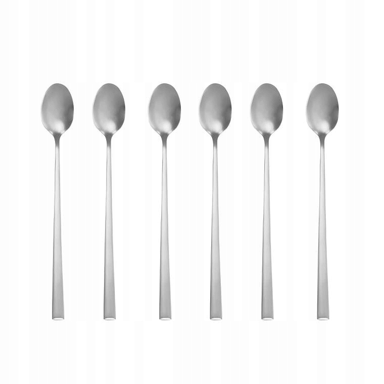 AMBITION COMO SZTUĆCE KPL ŁYŻECZEK DESEROWYCH 6 EL 6 OS POŁYSK SREBRNE
