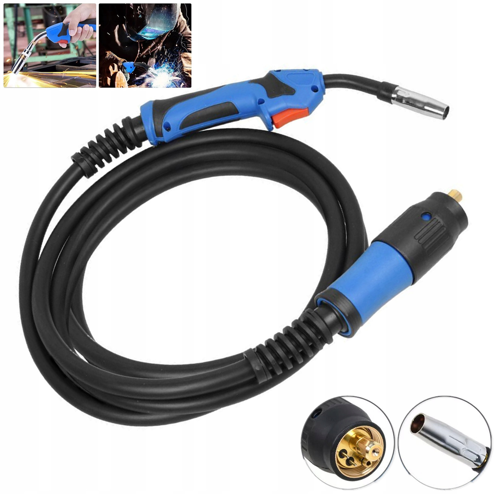 Euro svařovací držák pro Mig Mag MB-15AK Pro Svařovací Stroj 5 m