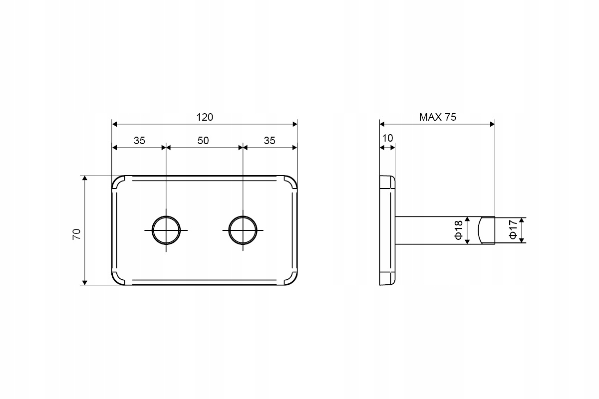 EXCELLENT VOLARO rozeta maskująca biała mat Marka Excellent