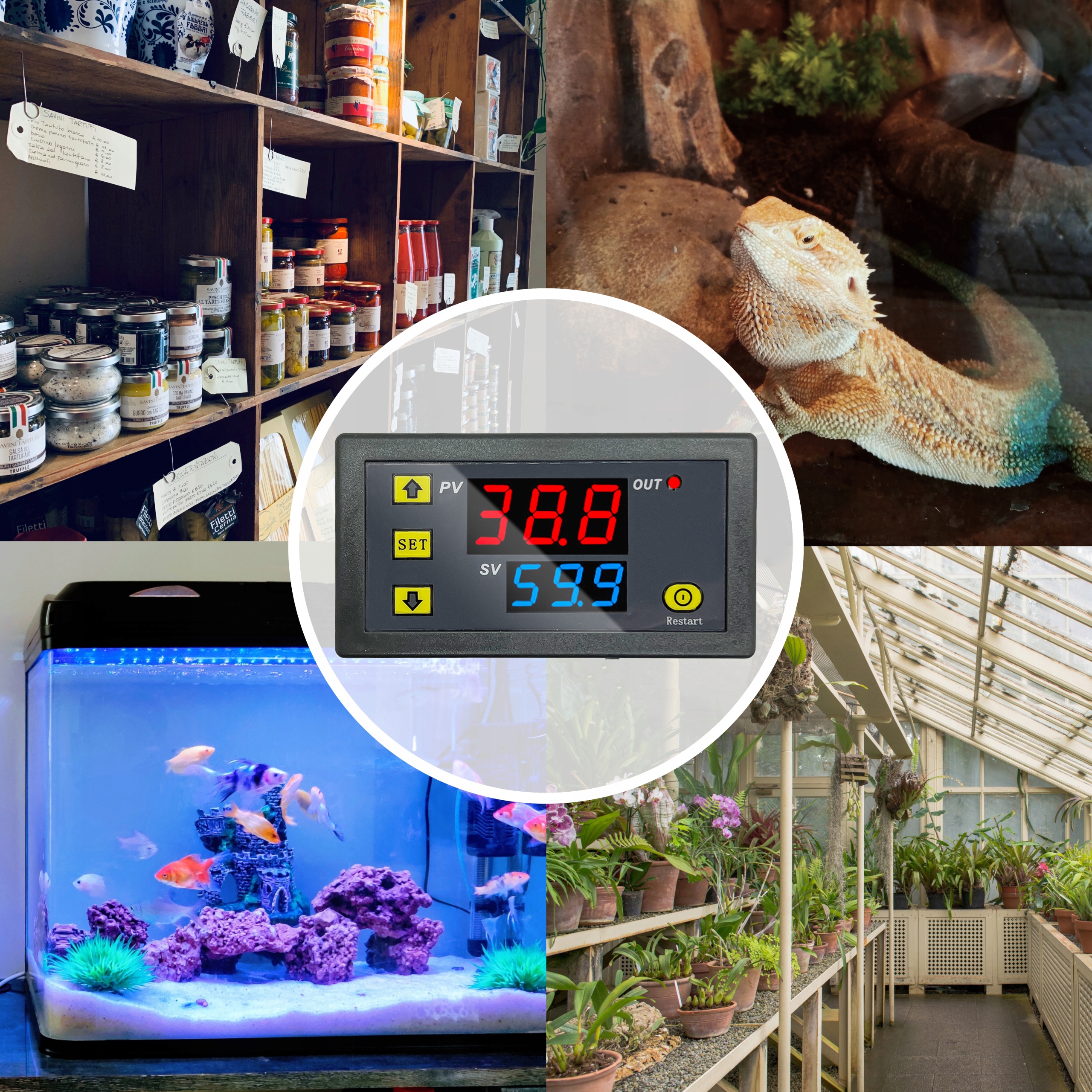 TERMOSTAT REGULATOR TEMPERATURY CYFROWY ELEKTRONICZNY STEROWNIK PIECA 120C Marka inna