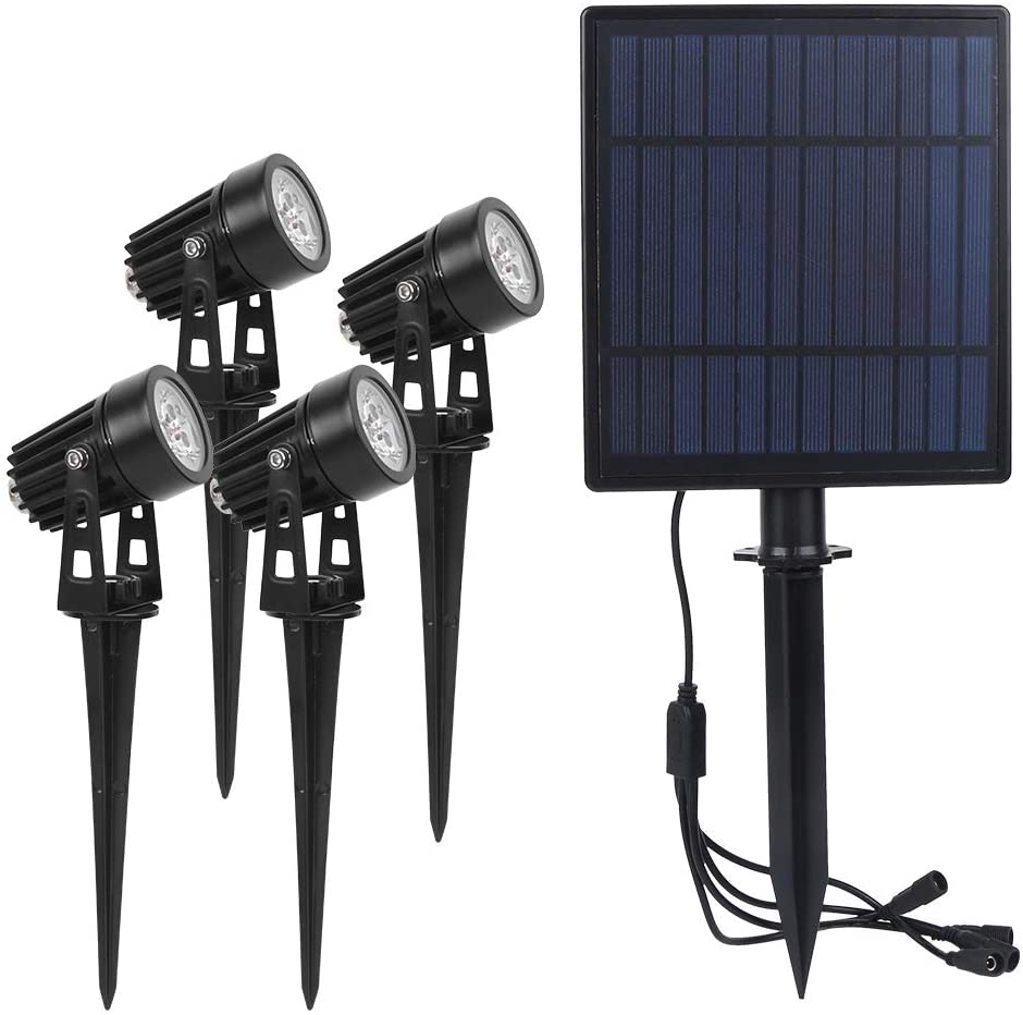 LAMPA SOLARNA LED OGRODOWA WBIJANA S4205 V2 (4x3W) 6000K + GRATIS! Marka inna