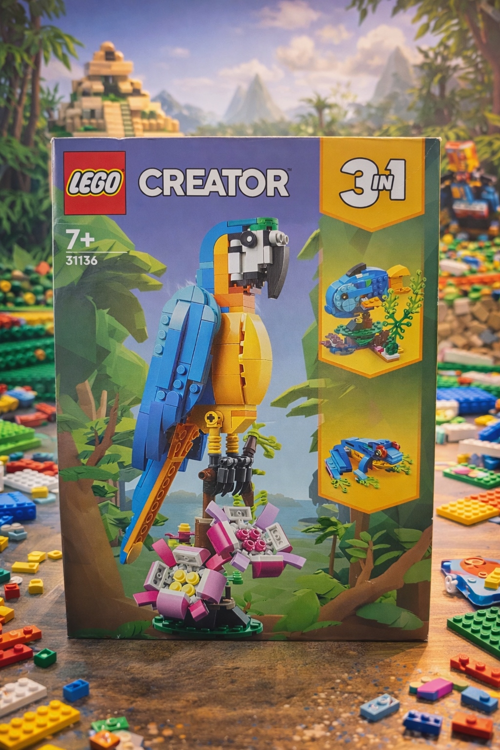 Lego Creator 3v1 31136 Exotický papoušek