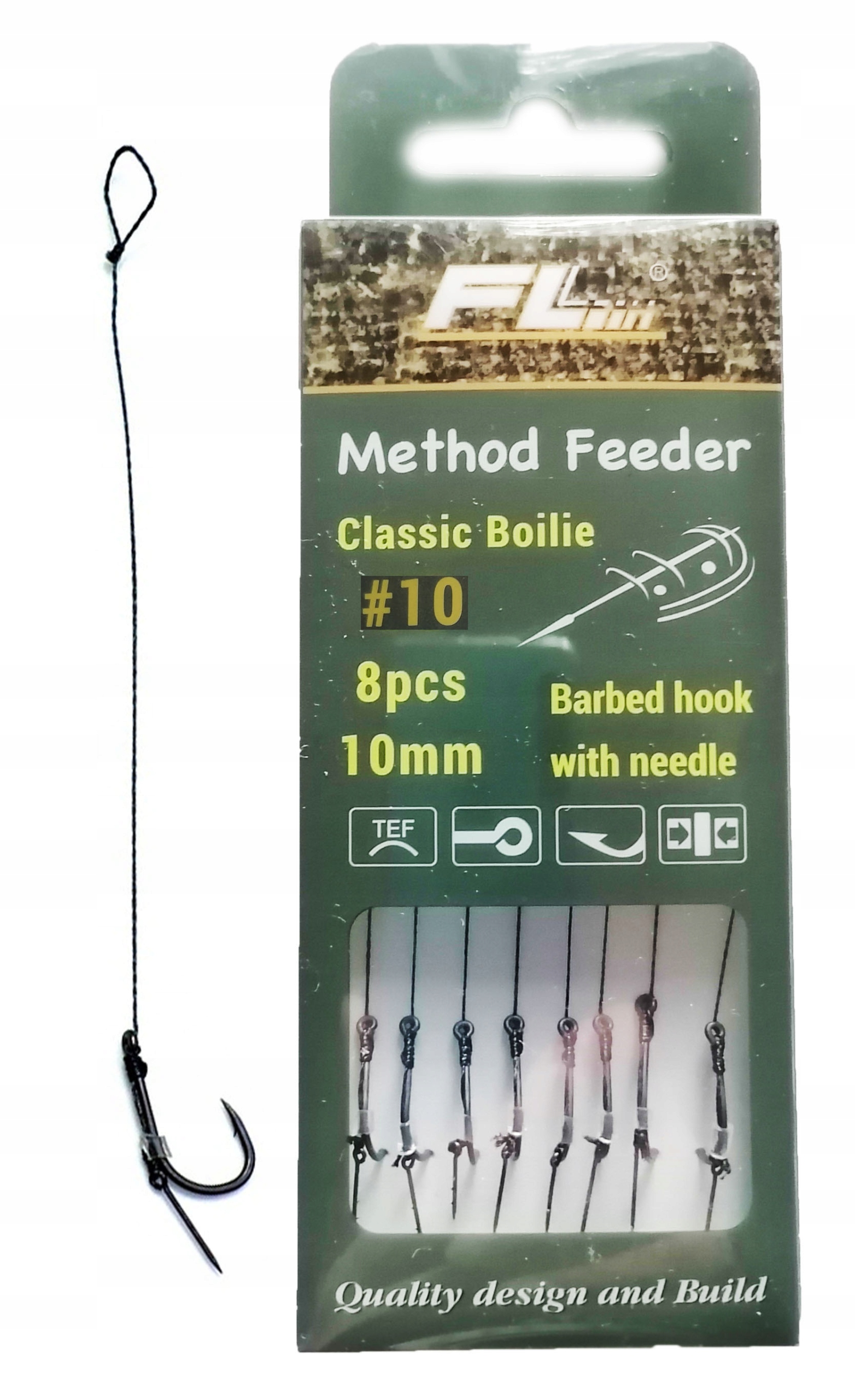 

Przypony Method Feeder nr 10 z igłą plecionka