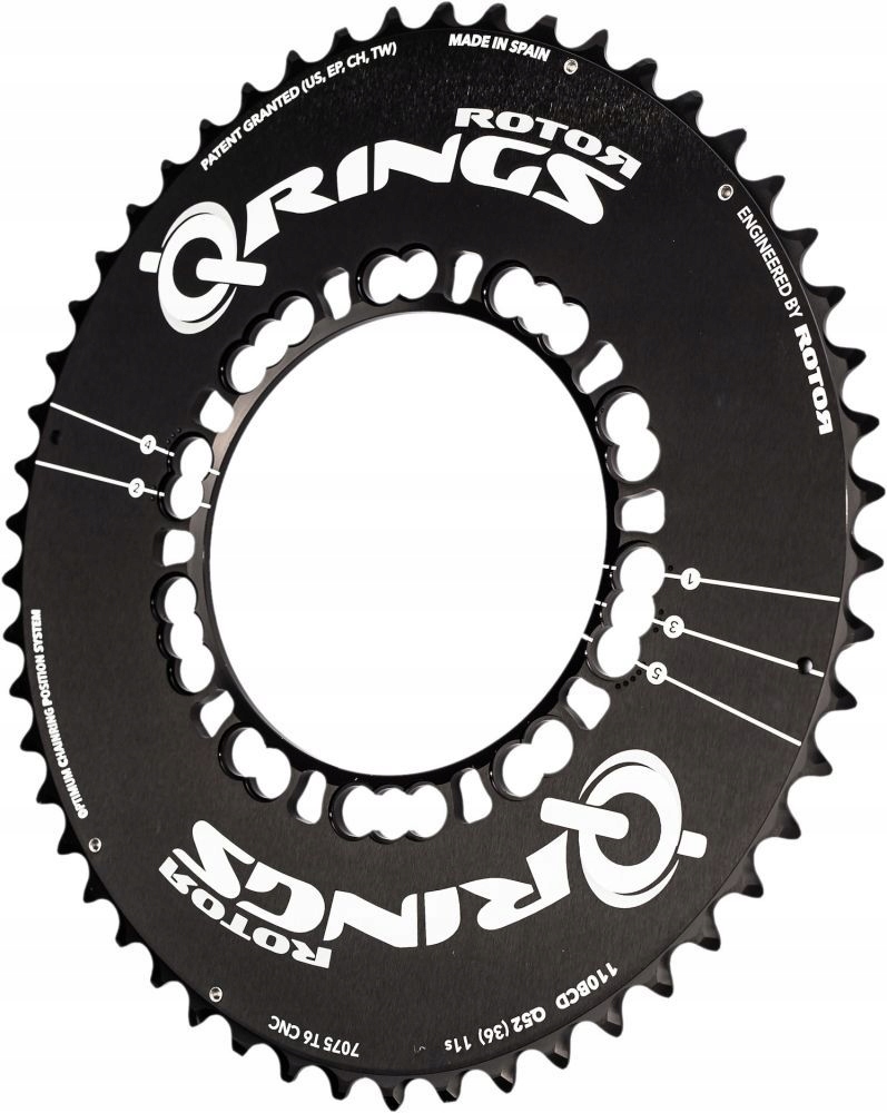 Rotor koronka Q-Ring Aero 5x110BCD zewnętrzna 54T (42T/44T)