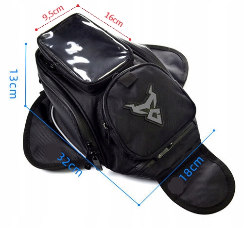 MOTOCENTRIC MAGNETYCZNA TORBA MOTOCYKLOWA NA BAK TANKBAG SAKWA + GRATIS EAN (GTIN) 15768767