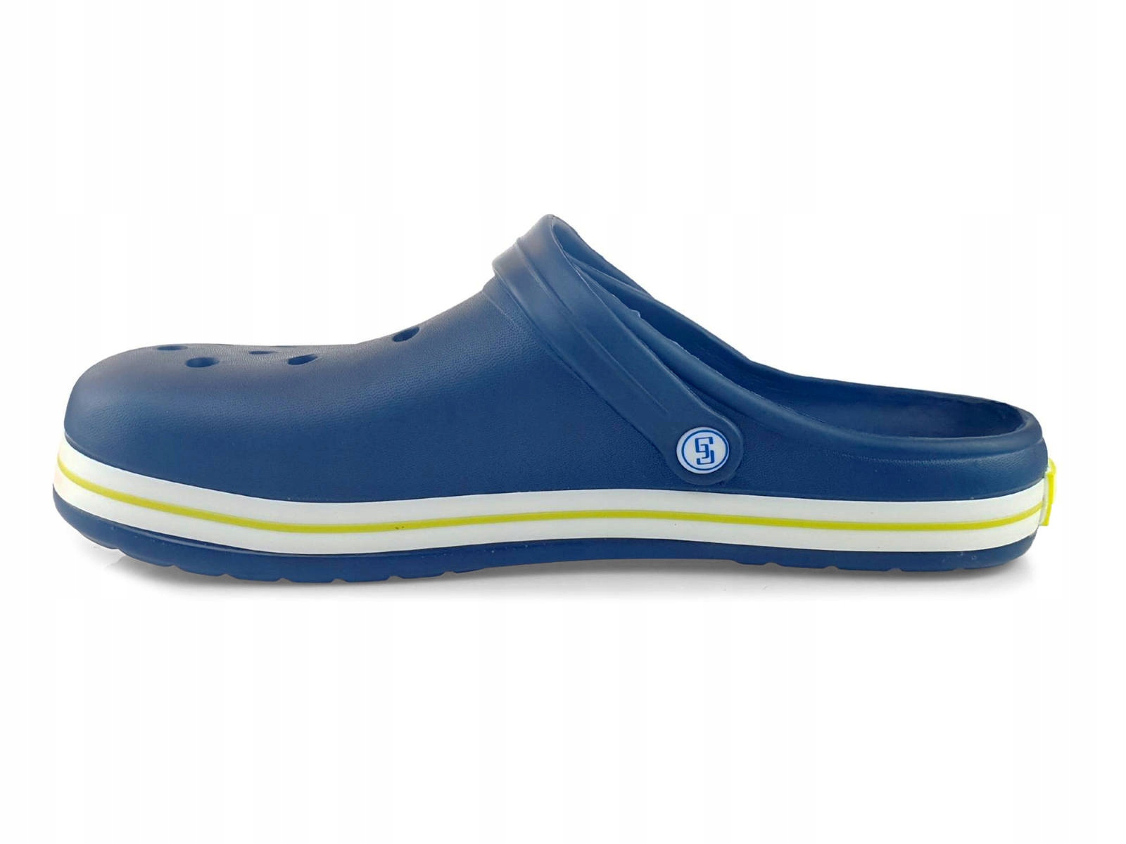 Klapki męskie ogrodowe kroksy chodaki Granatowe / Zielone 50 Oryginalne opakowanie producenta folia