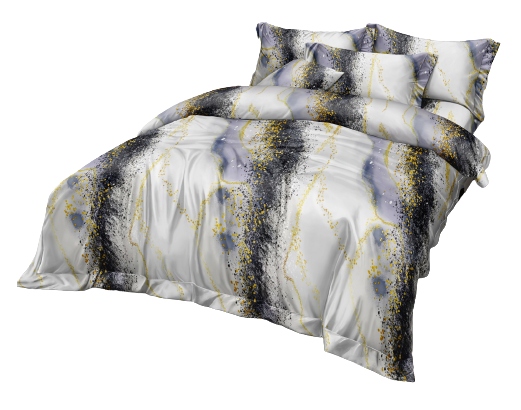 

Pościel 160x200 +2xPOSZEWKA Marmur Marmurek