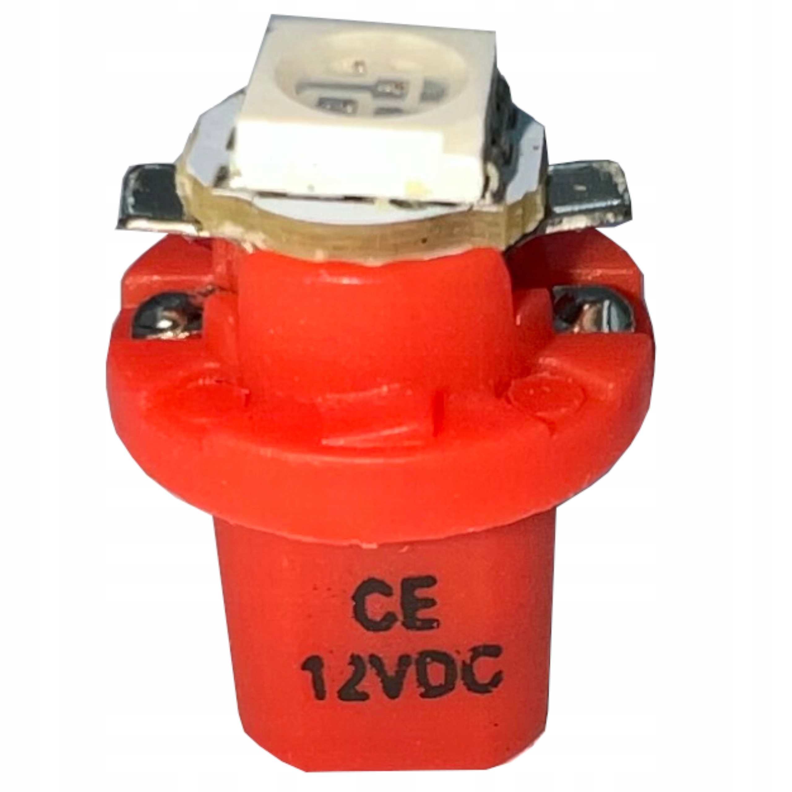 żarówka Led T5 R5 oprawa B8.5D Smd 12v czerwona