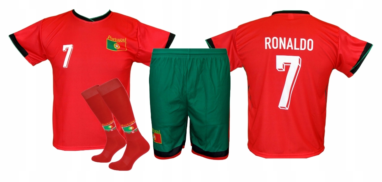 RONALDO koszulka spodenki getry PORTUGALIA roz 116