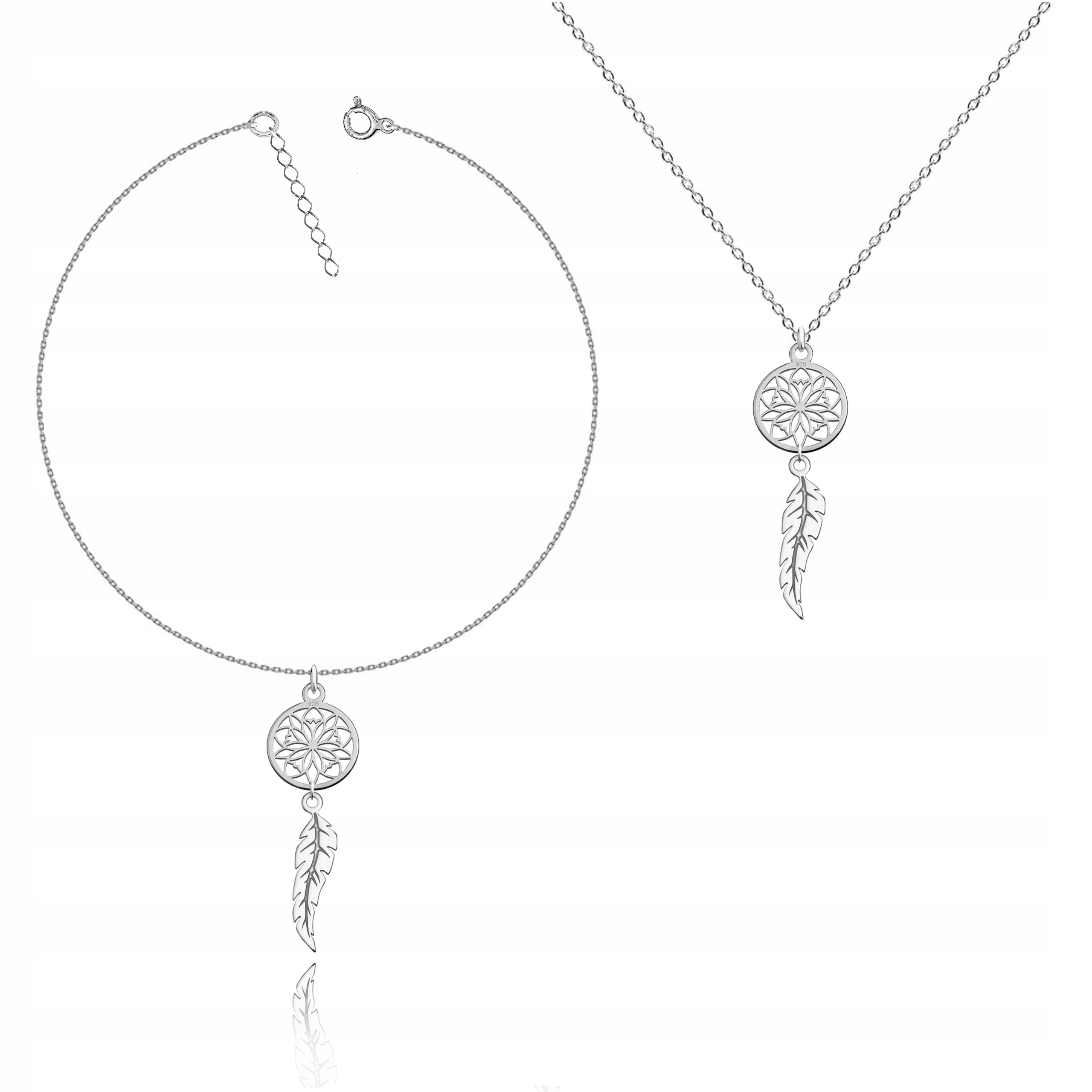 

Komplet Mały Łapacz Snów Dreamcatcher srebro 925