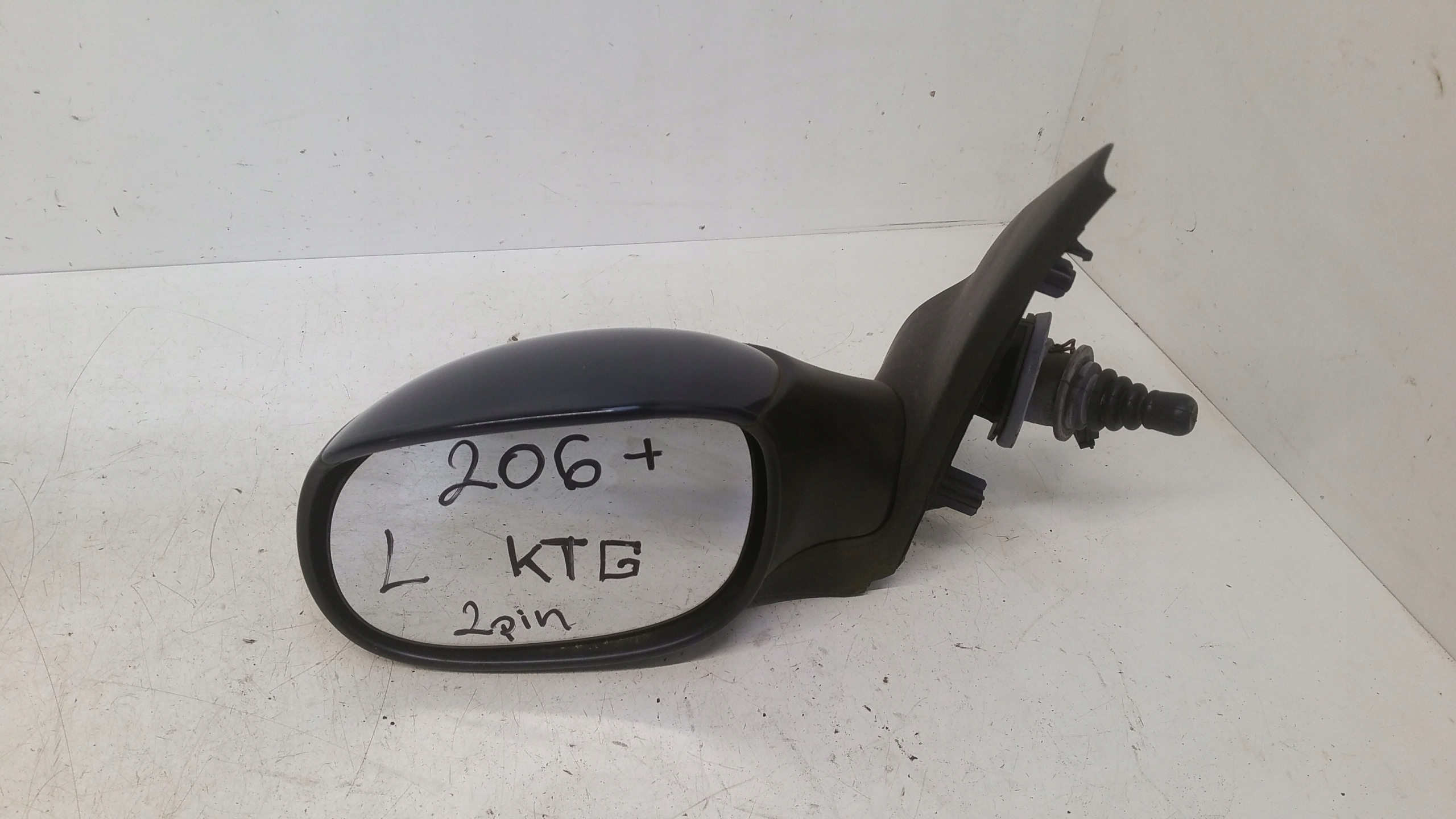 mirror left 2 PIN grzane manually Peugeot 206+