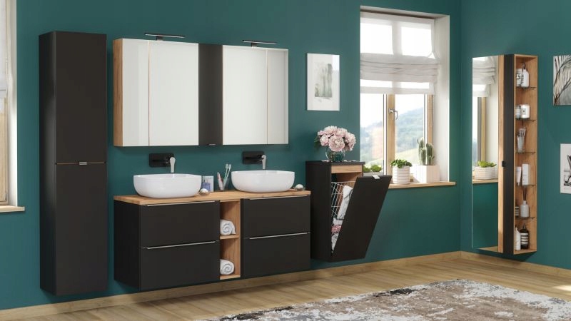 Szafka podumywalkowa 60x46x57cm grafit mat/dąb Marka Comad