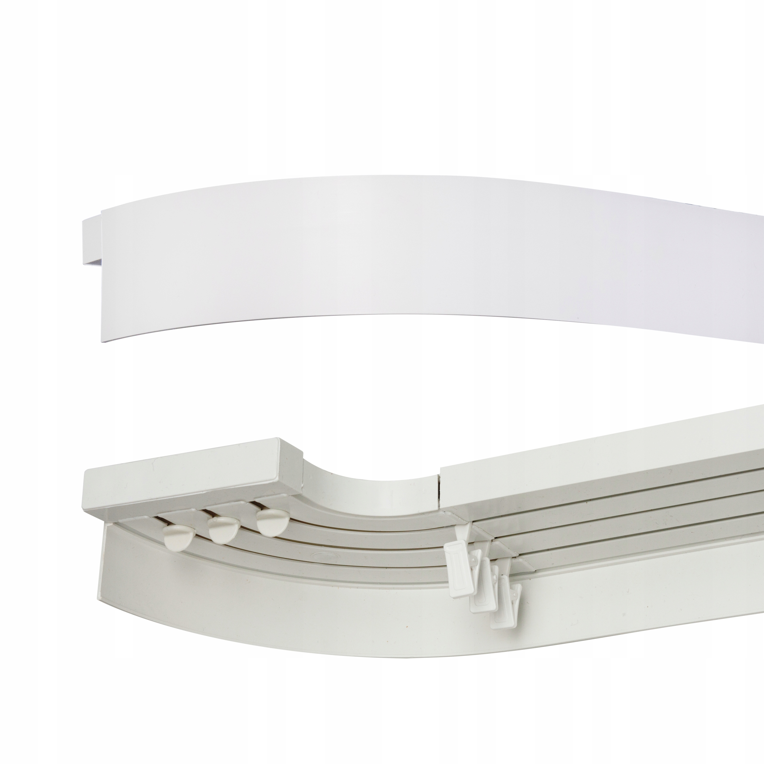 

Karnisz osłona Łuk 3-torowy 360 Szyna sufitowa Pcv