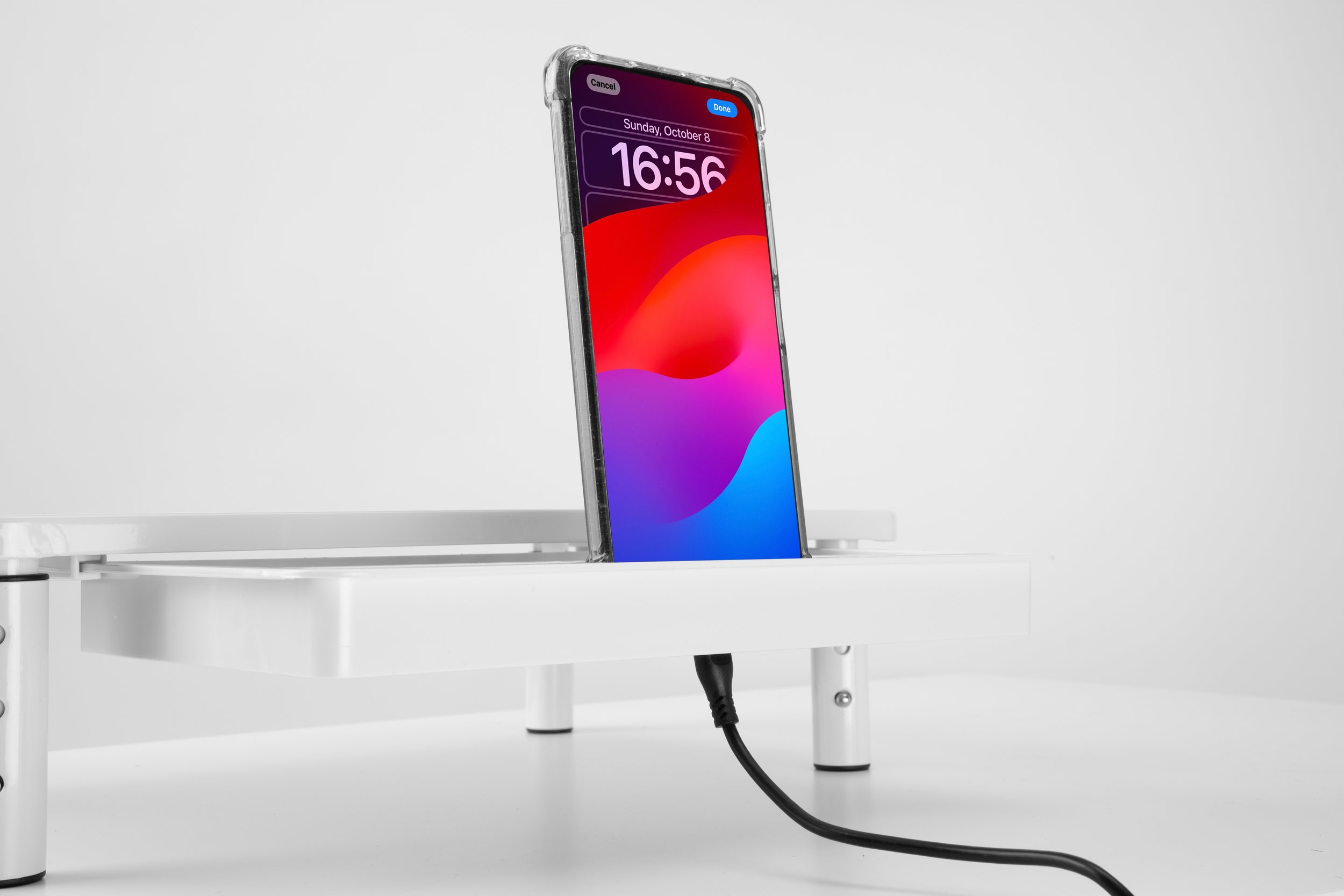 PODSTAWKA POD MONITOR LAPTOP REGULOWANA Z SZUFLADĄ METALOWA GAMINGOWA Marka Gockowiak