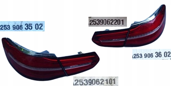 фонари задние левая правая MERCEDES X253 2539063502