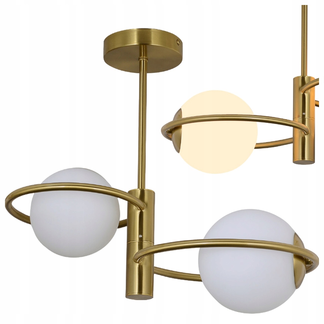 Stropní Svítidlo Stropní Lampa Elegantní Dorado Ring Zlatá 2XE14 Light Prestige