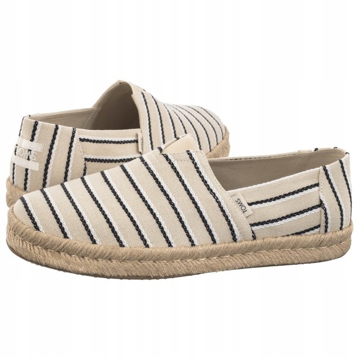 Pánské espadrilky Toms Alpargata Rope 2.0 Fog Woven Stripes Béžové