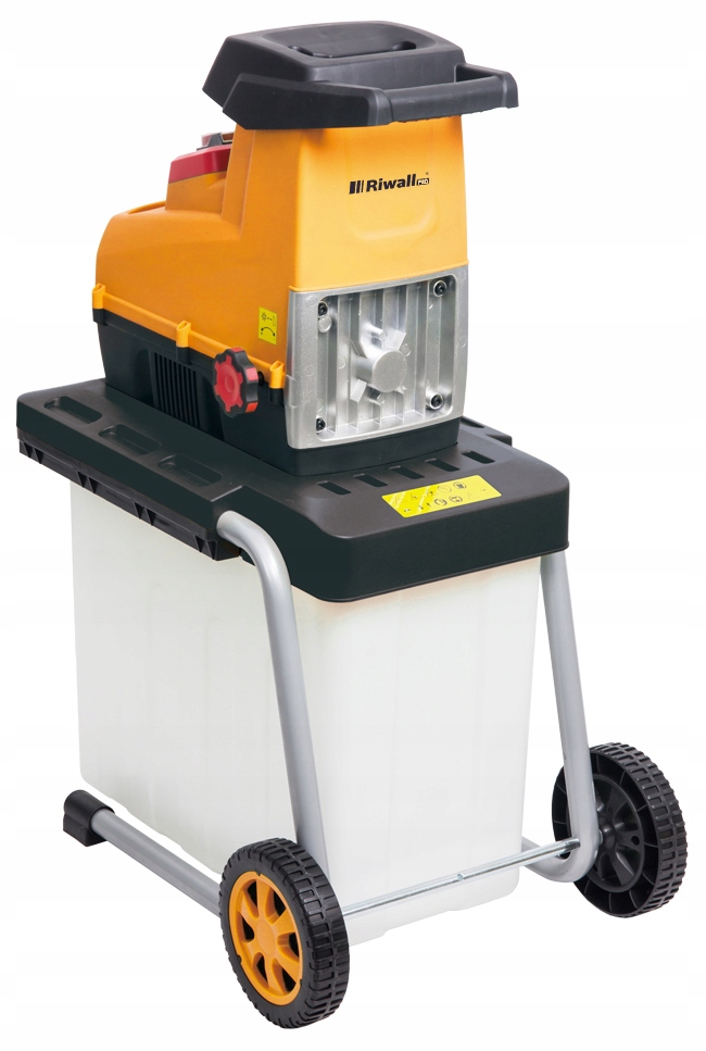 САМОЗАРЯЖАЮЩИЙСЯ ЭЛЕКТРИЧЕСКИЙ ИЗМЕЛЬЧИТЕЛЬ BRANCH CHIPPER 3500 ROLLER RIWALL Высота продукта 94 см