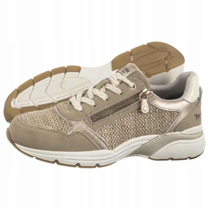 Boty Tenisky Polobotky Dámské Mustang Béžová 1512-303-4