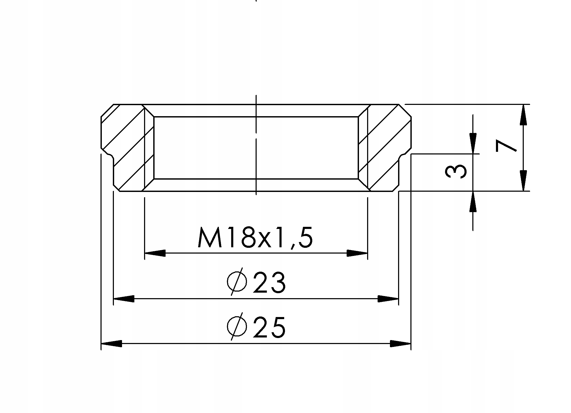 Gniazdo sondy lambda gwint tulejka M8x1,5 Producent części Kreft