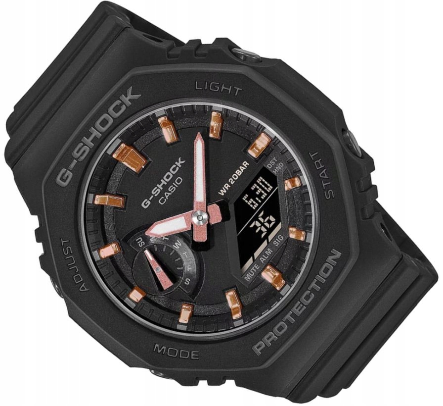Originální Dámský Módní G-shock Casio GMA-S2100-1AER Karbon WR200 Box