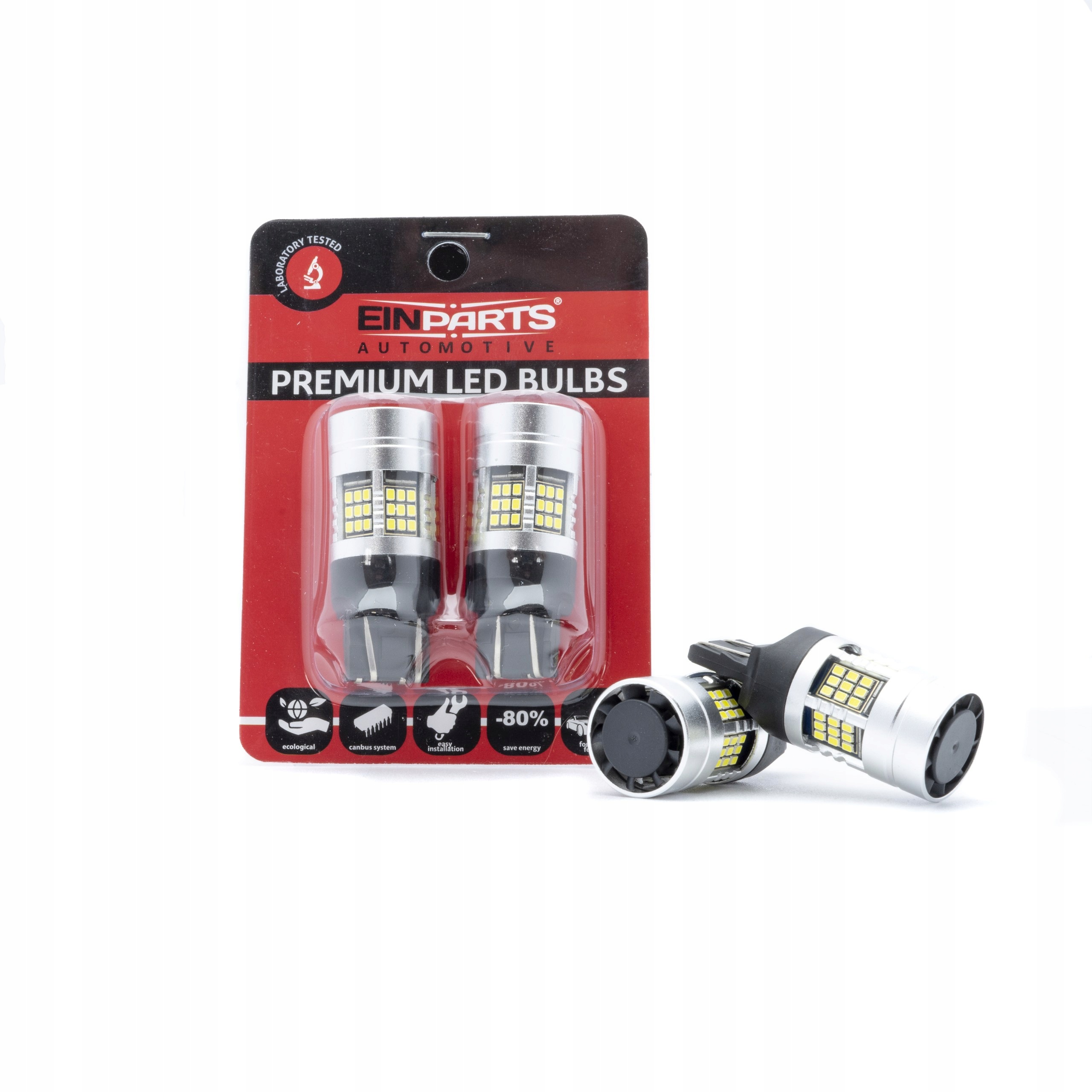 Led žiarovky W21/5W Canbus 54 Smd 6000K 2 ks EinParts EPL283