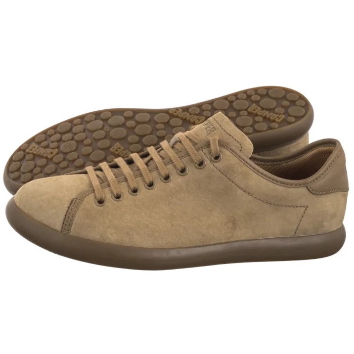 Pánské semišové polobotky Camper Pelotas Soller K100974 Hnědé