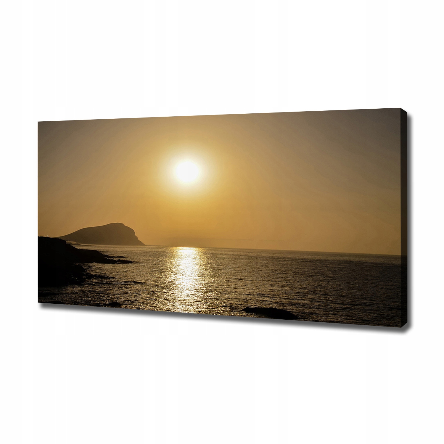 

Foto obraz na płótnie Zachód słońca morze 120x60cm
