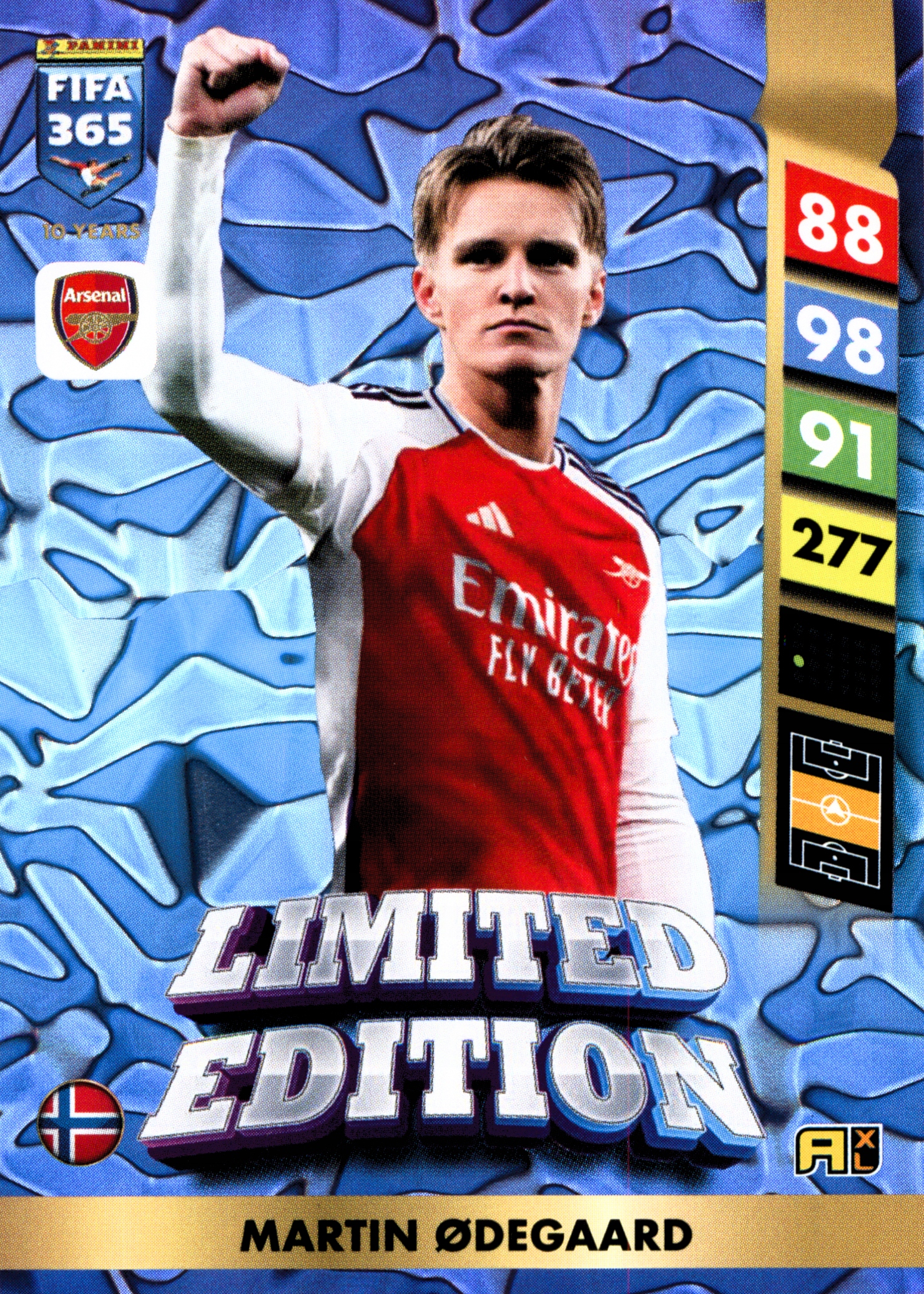 Panini Fifa 365 2025 Limited Edition Martin Odegaard Arsenal