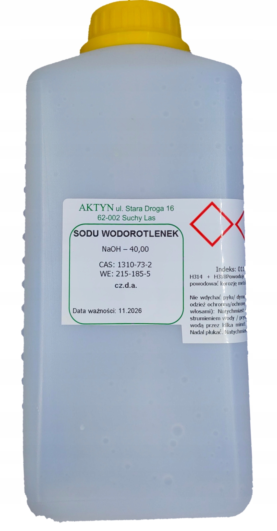 

Wodorotlenek Sodu cz.d.a. 1kg.
