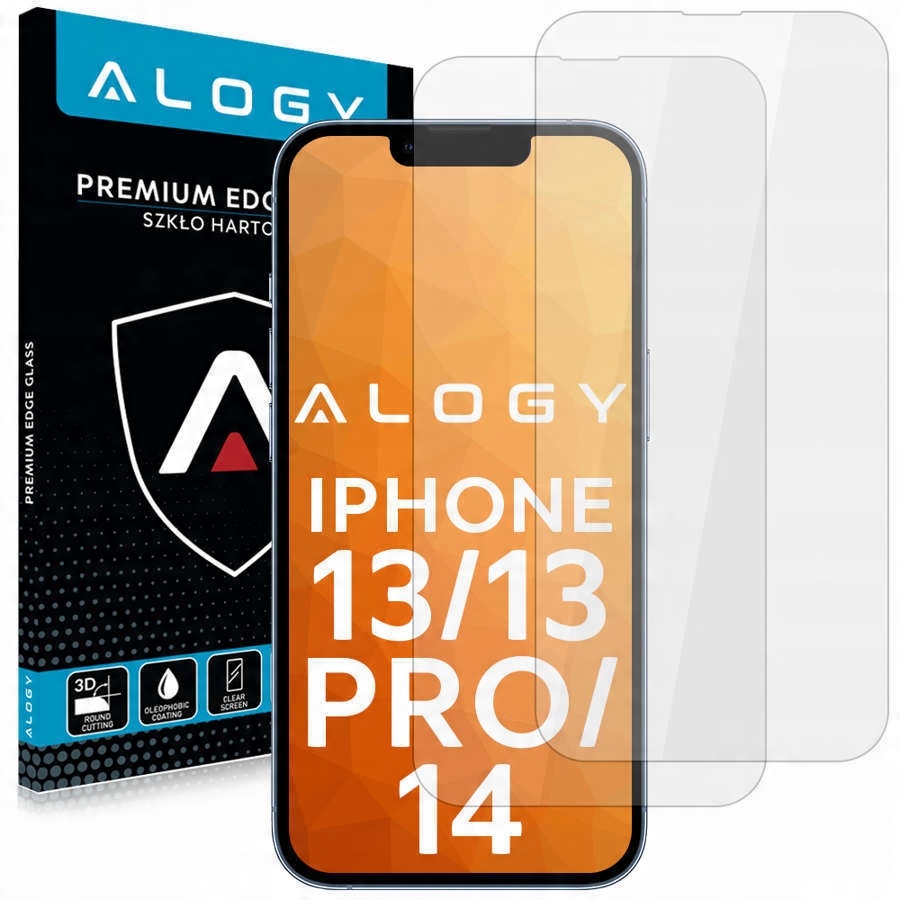 

Szkło x2 Szybka Na Ekran Alogy Do Iphone 13/PRO/14