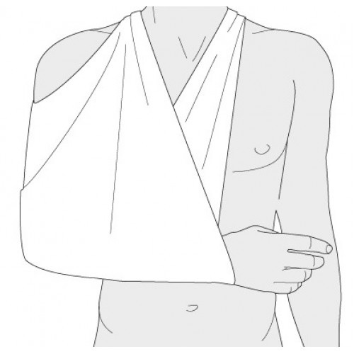 

Chusta trójkątna podtrzymująca włókninowa