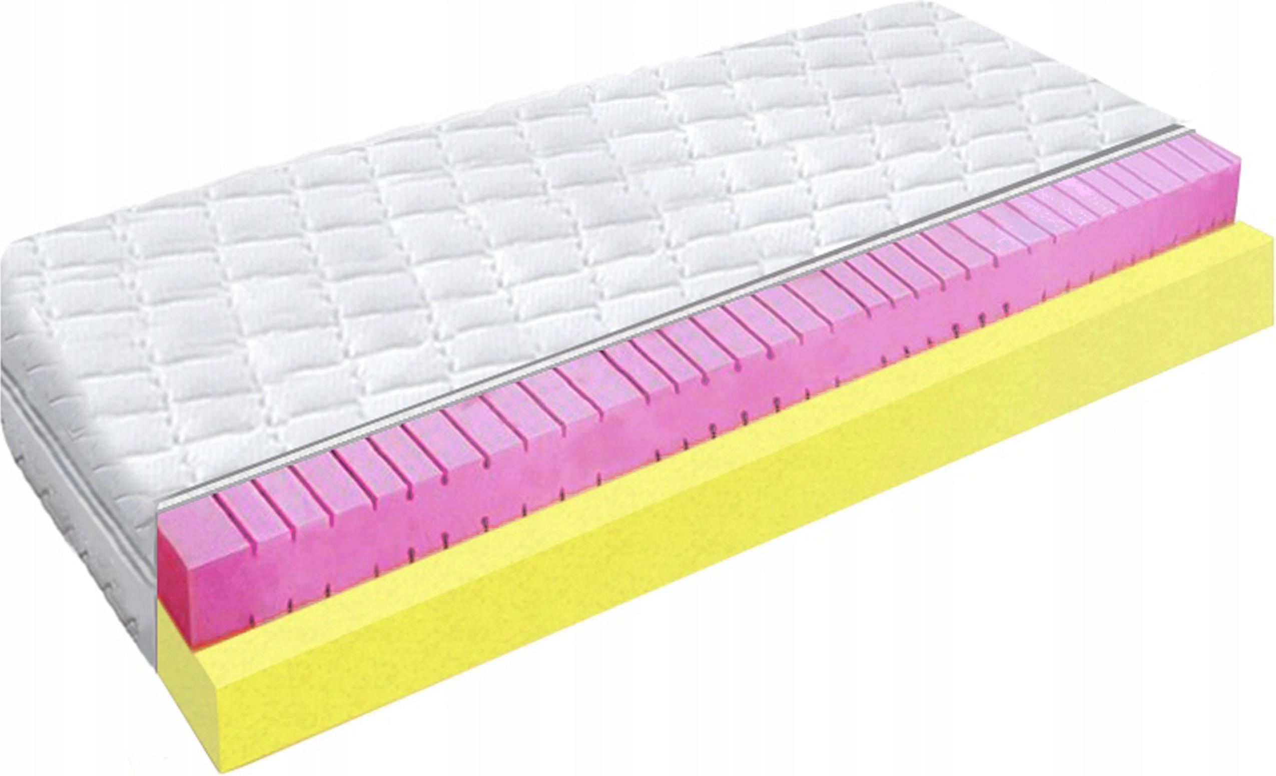Matrac 80 x 190 8 cm s ventilačnou penou hr 24 cm, penový stredne tvrdý H2